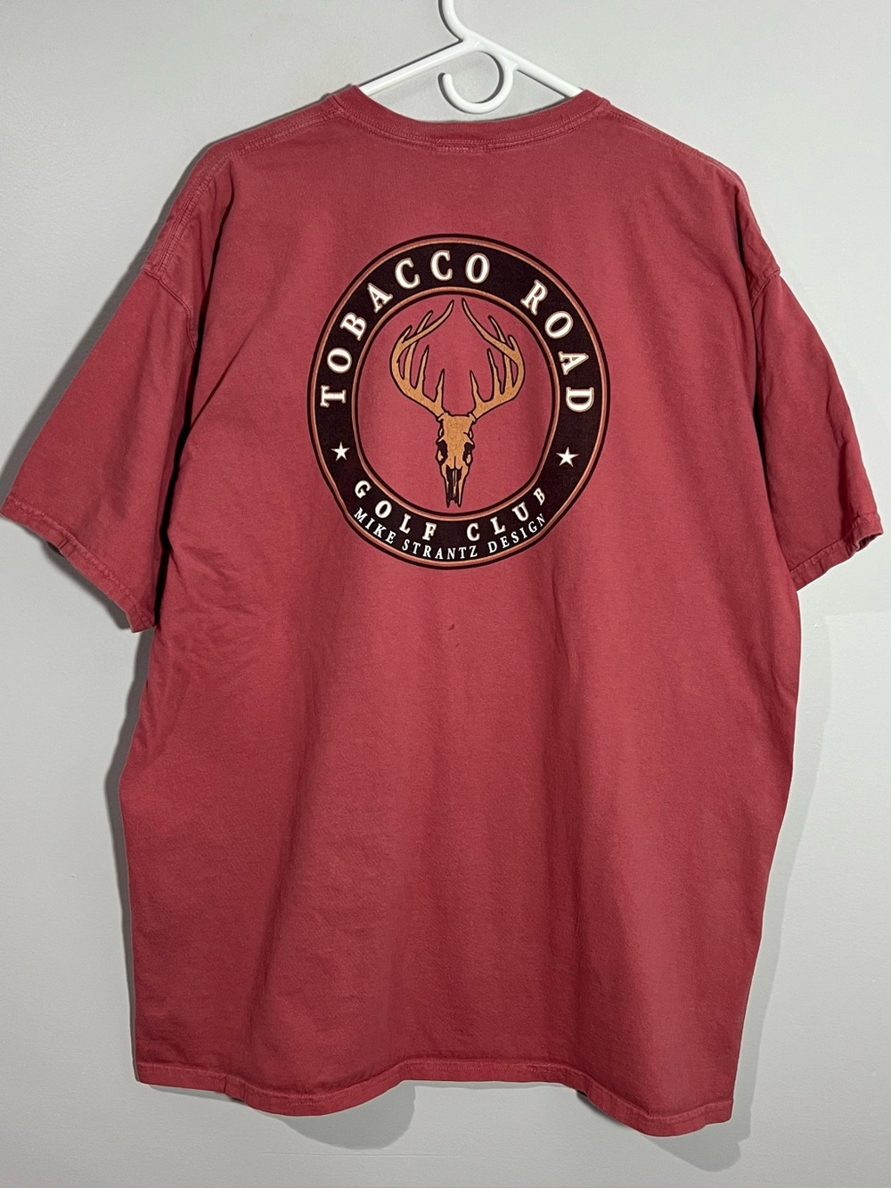 Vintage SDI Tobacco Road Golf Club Salmon Short Sleeve T-Shirt Mens XL